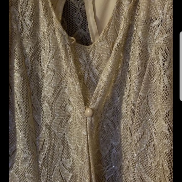 Champagne sleeveless mermaid dress with jacket - Picture 5 of 5